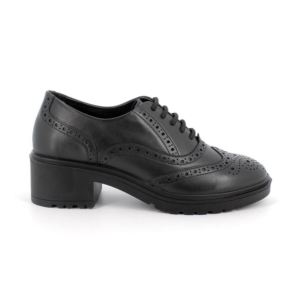 IGI&Co Women's Black‎ Leather Heeled Lace Ups Dress Shoes Size 38